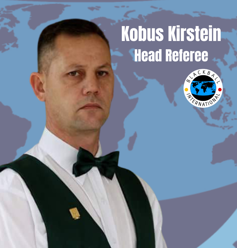 Kobus Kirstein Head Referee Blackball International